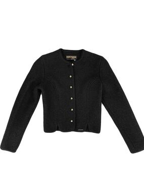 GEIGER Women's Vintage Boiled Wool Jacket in Black